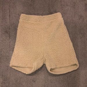 Aria Nude Plush High-Waisted Shorts